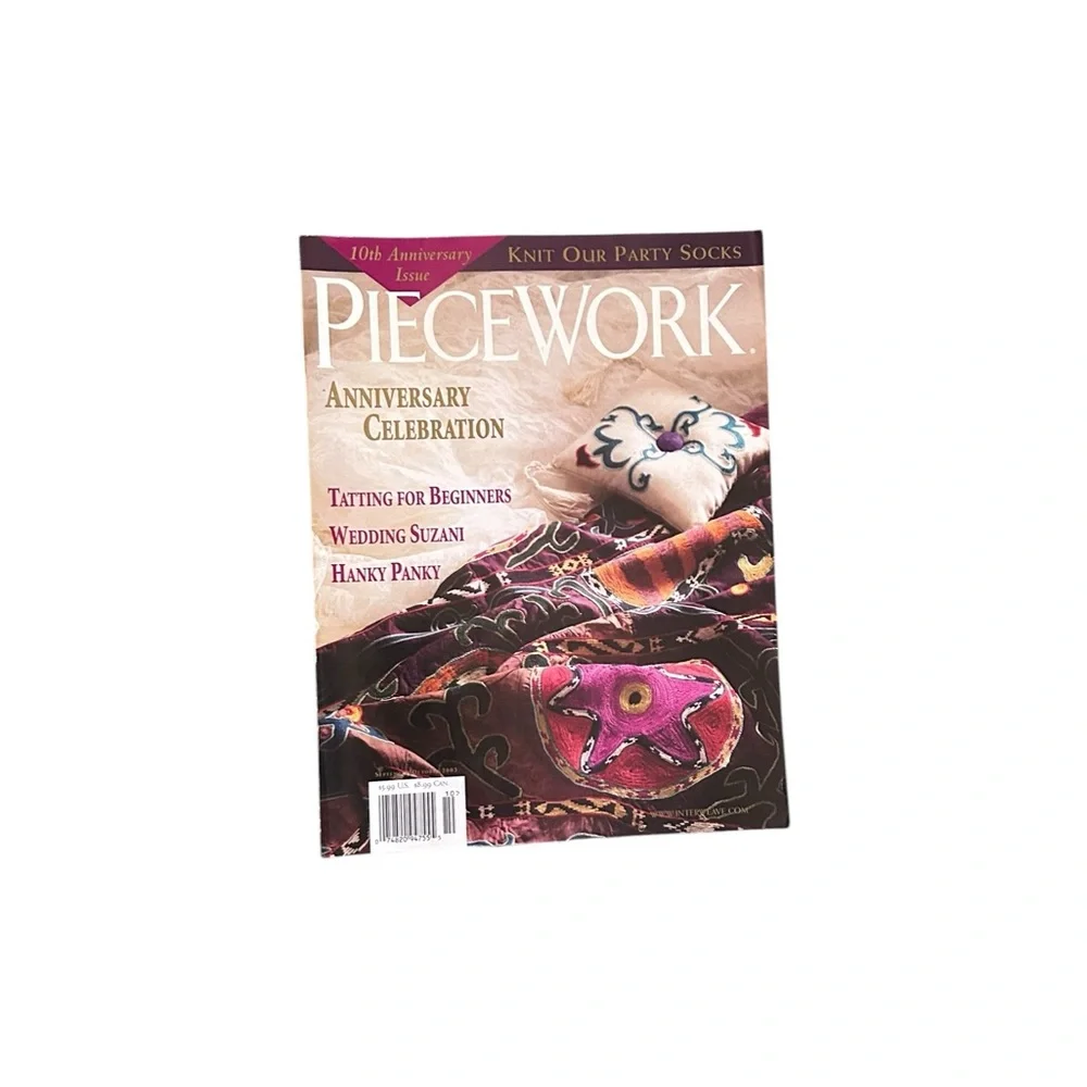Piecework Magazine Complete Year 2003 Lot of 6 Vintage Knitting Needlework Art